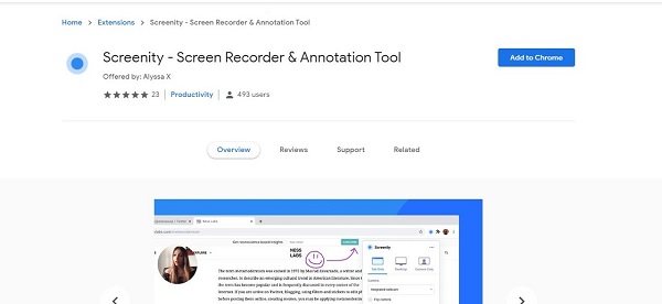 Screenity Screen Recorder Chrome