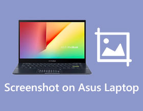 Captură de ecran pe laptopul Asus