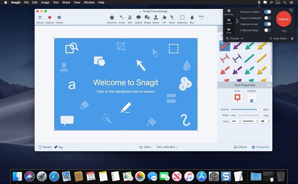 Snagit Snip auf dem Mac