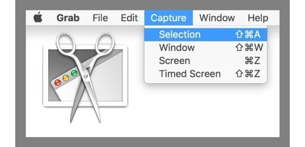 Recorte no Mac usando o Grab
