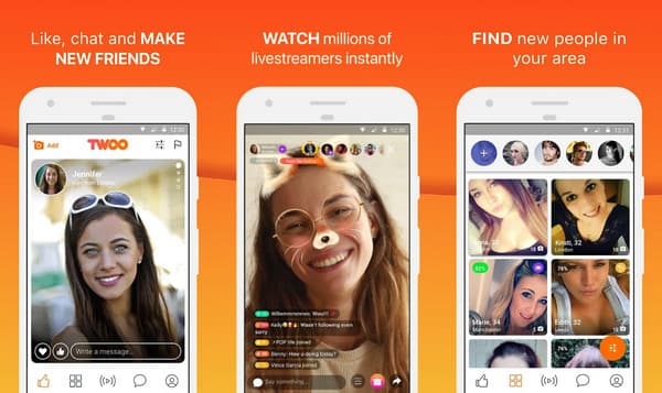 Twoo Video-Chat mit fremden Apps