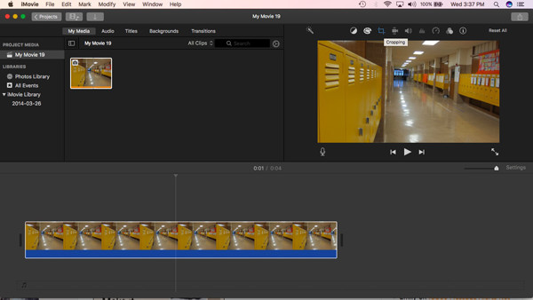 Aggiungi video iMovie