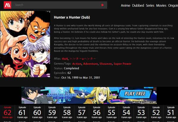 AnimeHeaven biztonságos GoGoAnime webhely