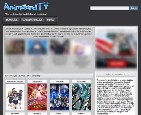 AnimeLand TV Safe Sitio de GoGoAnime