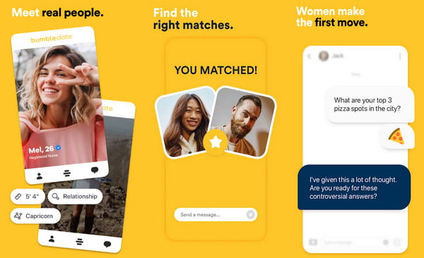 Εφαρμογή γνωριμιών Bumble HUD
