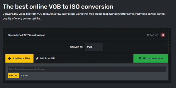 Convert365 כיצד לחלץ VOB מ-ISO