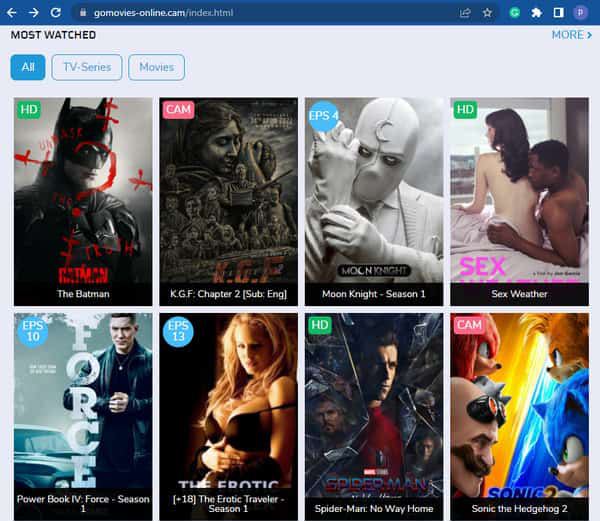 Gomovies webhely, mint a Vumoo