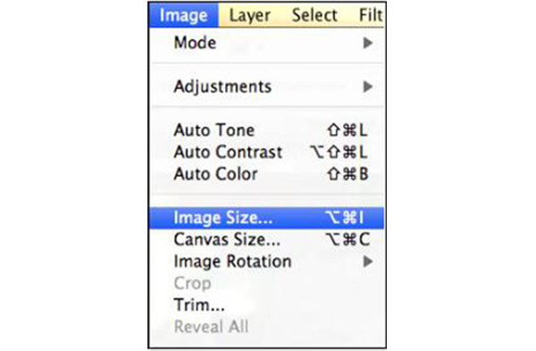 Taille de l'image Photoshop