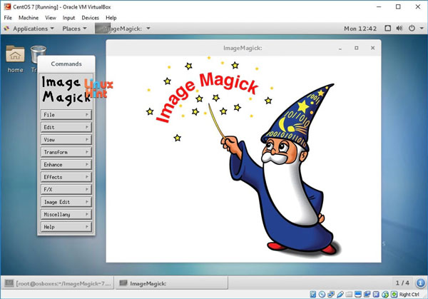 ImageMagick Linux-klippning