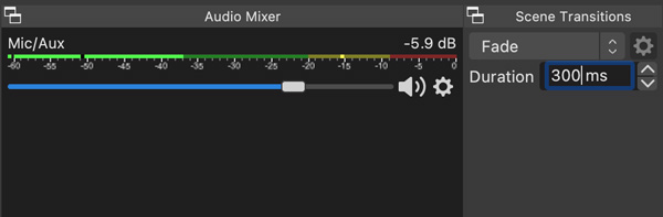 Mixer audio OBS