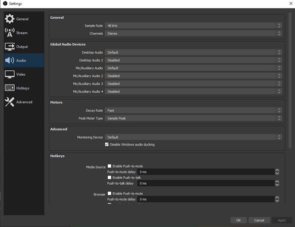 OBS Settings How to Get Game Audio OBS
