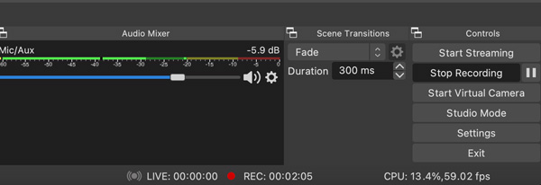 Start Stop Recording with OBS