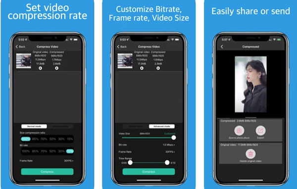 Videokompressorn för IOS