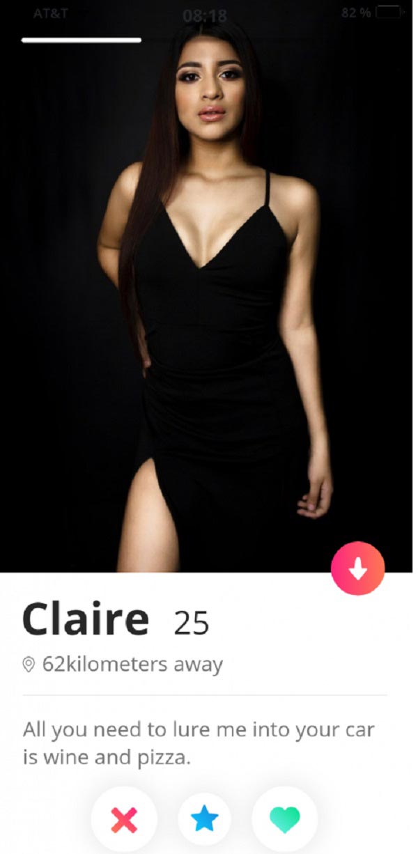 Biografía de Tinder Claire