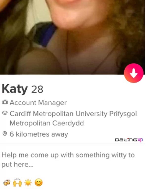 Biografías de Tinder Katy