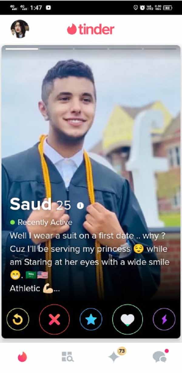 Tinder Bios Saud