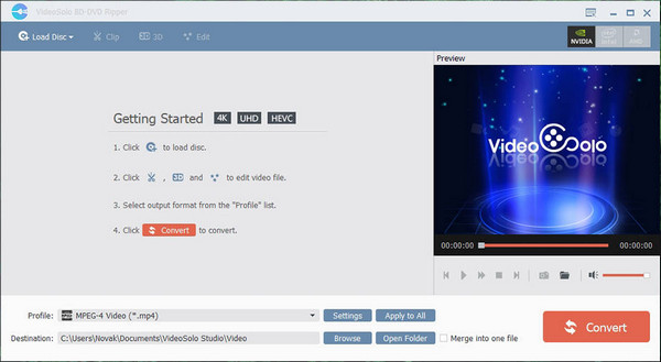 VideoSolo BD-DVD Ripper ISO to VOB Free Converter Program