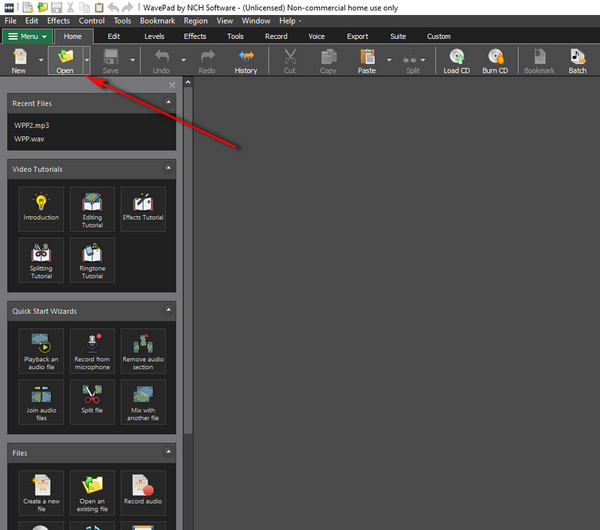 WavePad המרת WPP ל-MP3