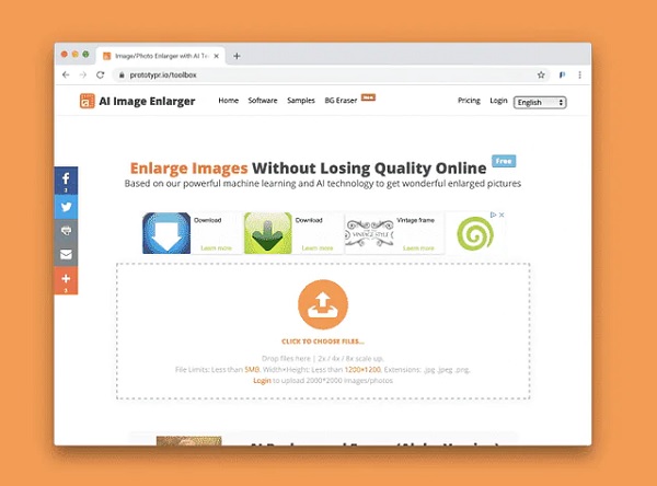 برنامج AI Image Enlarger Image Expander
