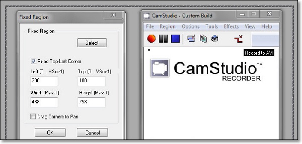 CamStudio Windows 8 Screen Recorder