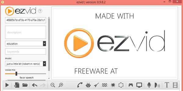 EZVID Windows 8 Screen Recorder