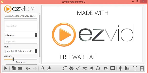 EZVID Windows 8 屏幕录像机