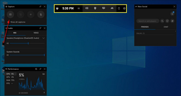 Game Bar How Take a Screnshot on Acer Laptop