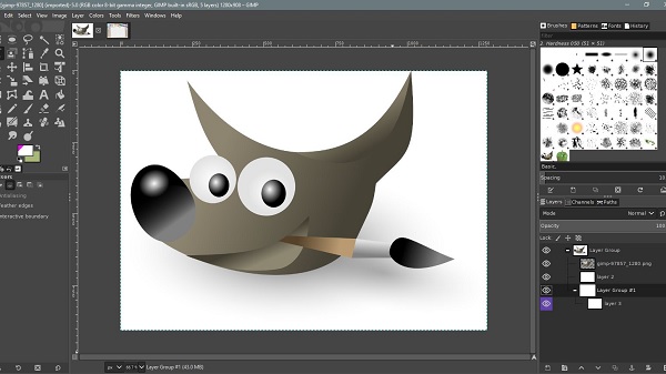 برنامج GIMP Image Expander