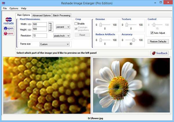 Promjena nijanse Image Expander