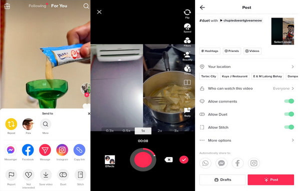 TikTok Jak vytvořit rozdělenou obrazovku na TikTok