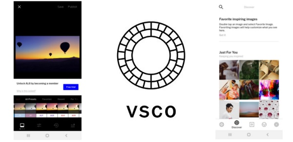 VSCO rend la photo plus grande