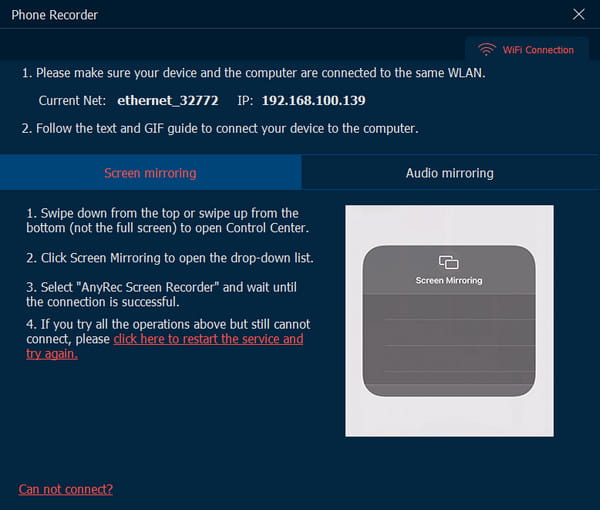 AnyRec Connect Phone for Mirroring