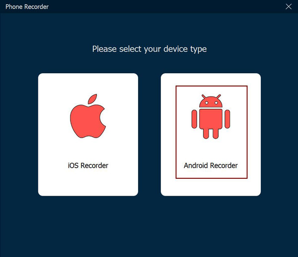 Choose Android Recorder