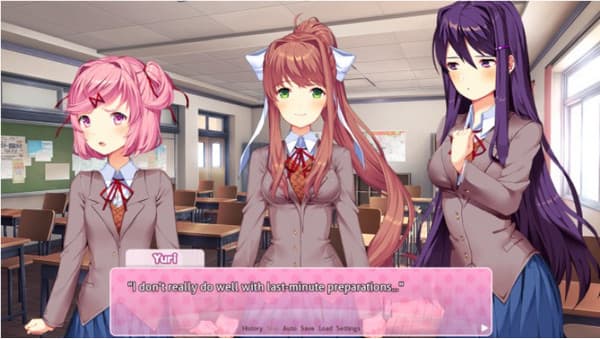 Doki Doki Визуальные новеллы