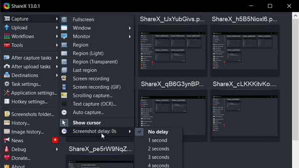 מקליט ShareX WEBM