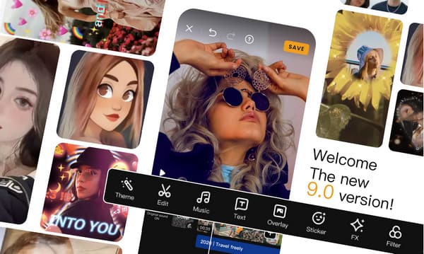 VivaVideo Aggiungi l'audio all'app video