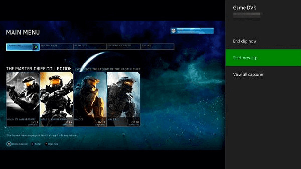 Xbox One DVR 녹화 콘솔 게임 플레이