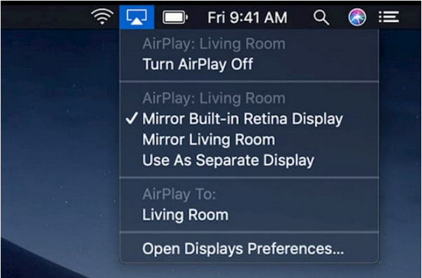 Opcja AirPlay Apple TV Konwertuj MKV na Apple TV