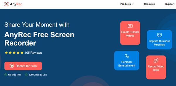 AnyRec Screen Recorder gratuito 9xbuddy