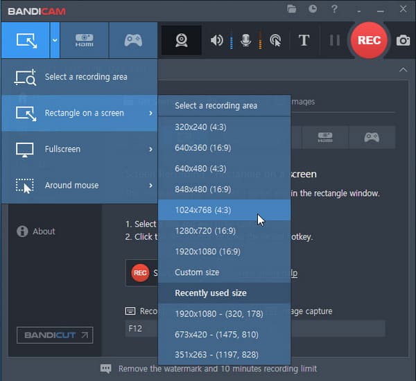 Bandicam hívásrögzítő a WhatsApp számára