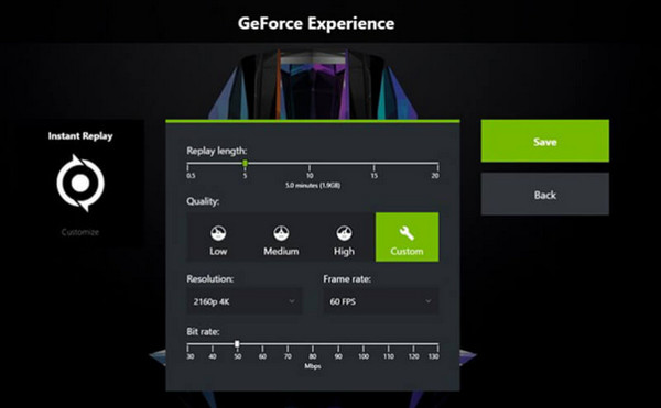 GeForce Overlay Direct opnieuw afspelen