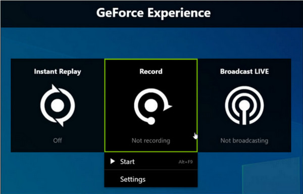 GeForce Record GeForce Experience Grabación