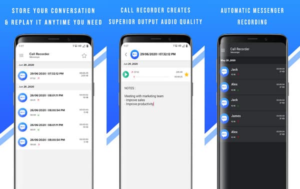 A Messenger hívások rögzítése WhatsApp Call Recorder