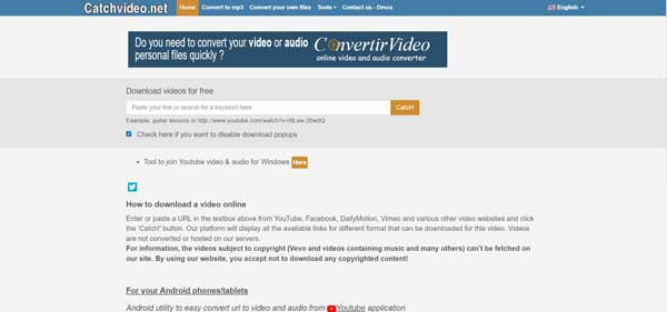 Sites zoals Savefrom Catch Video