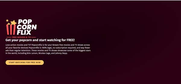 TVMuse PopcornFlix 等网站