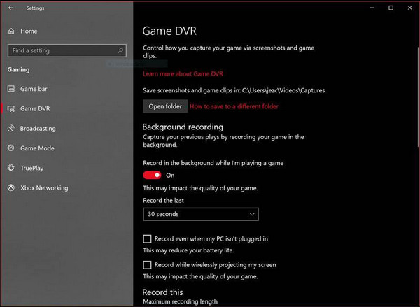 Xbox Game DVR