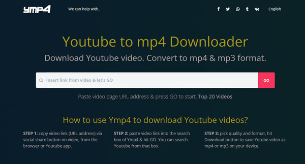 Trang web YMP4 Giống như 9xbuddy