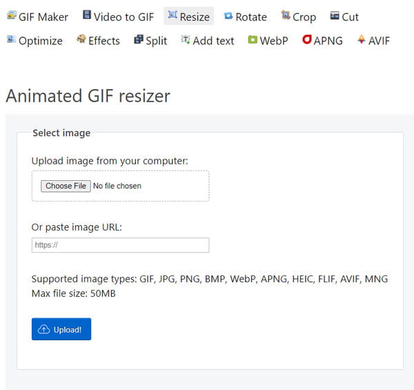 EZGIF Kırpma GIF Çevrimiçi