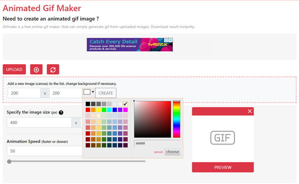 GIFMaker Online Przycinanie GIF