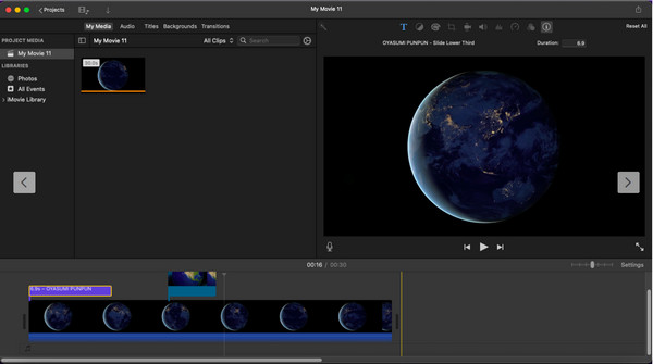 iMovie Erstellen Sie ein neues Projekt